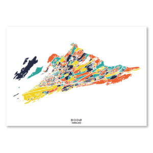 Bodø fargefull kart