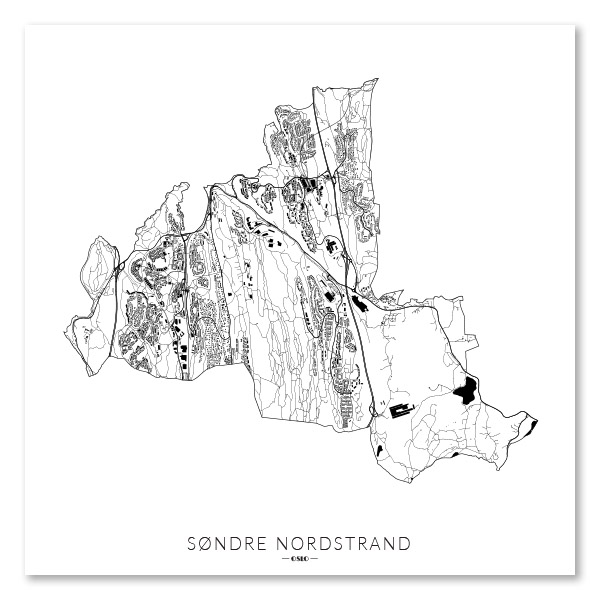 Søndre Nordstrand klassisk kart